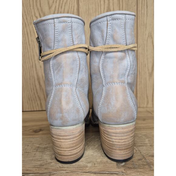 Freebird Cavalier Boots Antique Grey Size 9 Brand New Stacked Heel Leather... - Picture 9 of 16